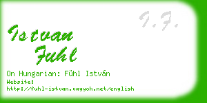istvan fuhl business card